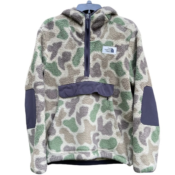 The North Face Other - {VGUC} [The North Face] {Camo} [Campshire Sherpa Fleece Hoodie Men’s]{Small}